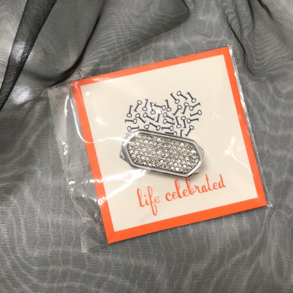 KEEP Collective Geo Bar - Pave Silver - Picture 4 of 12